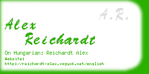 alex reichardt business card